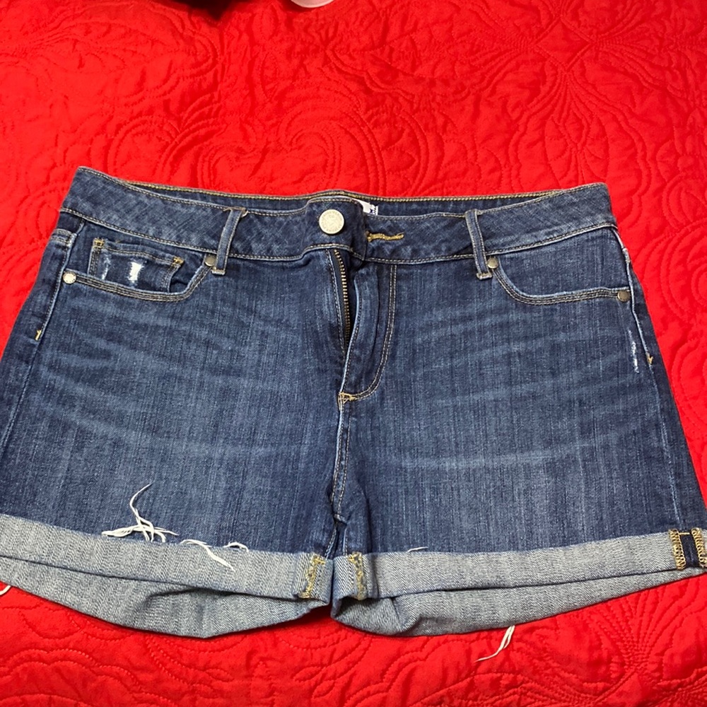 Paige Jean shorts rolled cuff